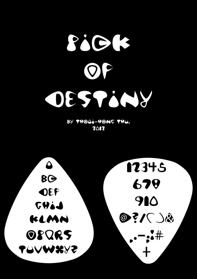Pick of Destiny Czcionka