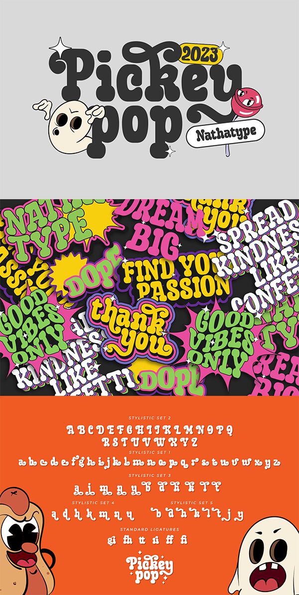Pickey Pop Czcionka
