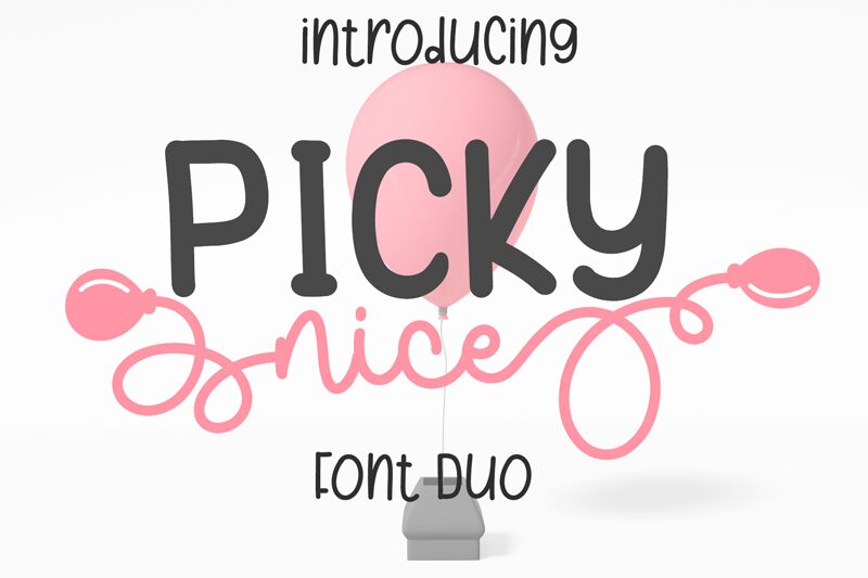Picky Nice Czcionka