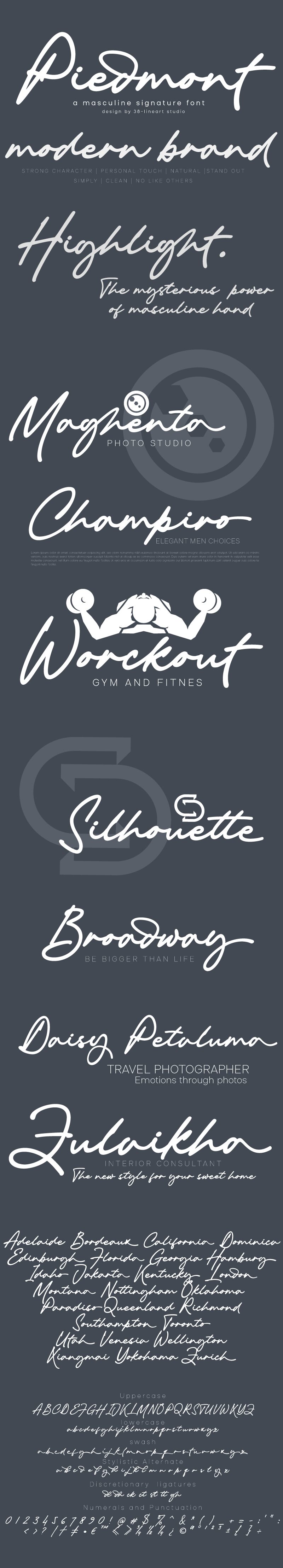 Piedmont Font