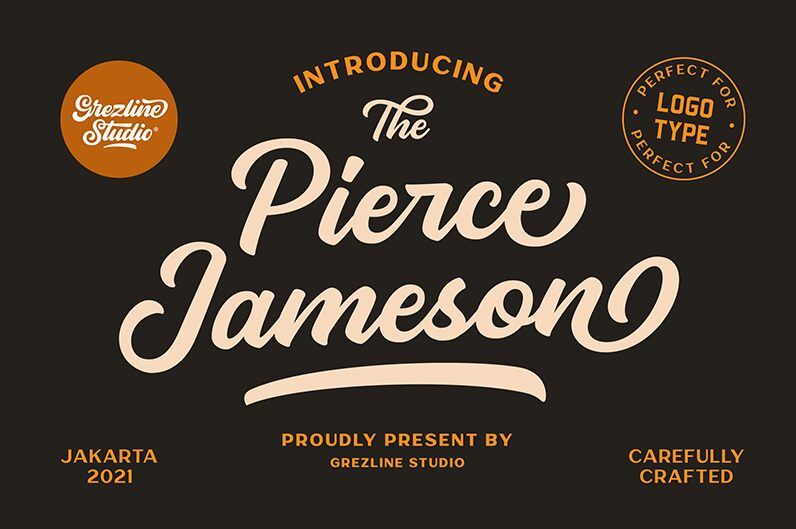 PierceJameson-Script — Prezentace písma