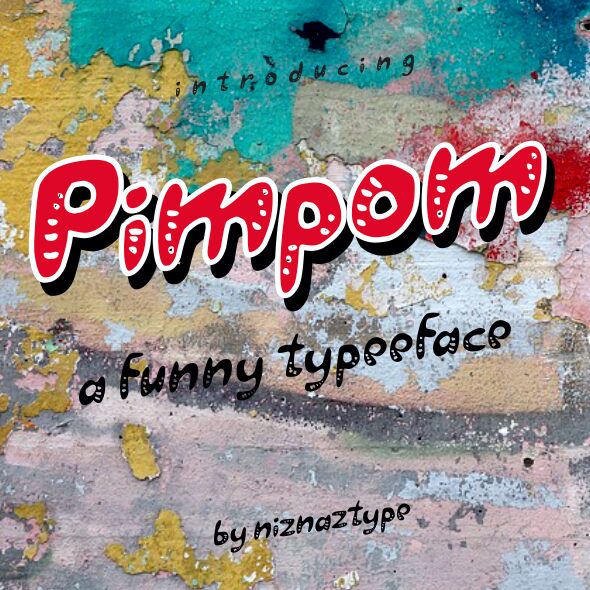 Pimpom Schriftart