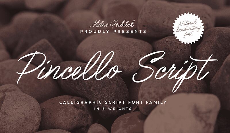 Pincello Script Schriftart