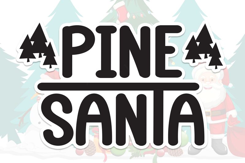 Pine Santa Schriftart