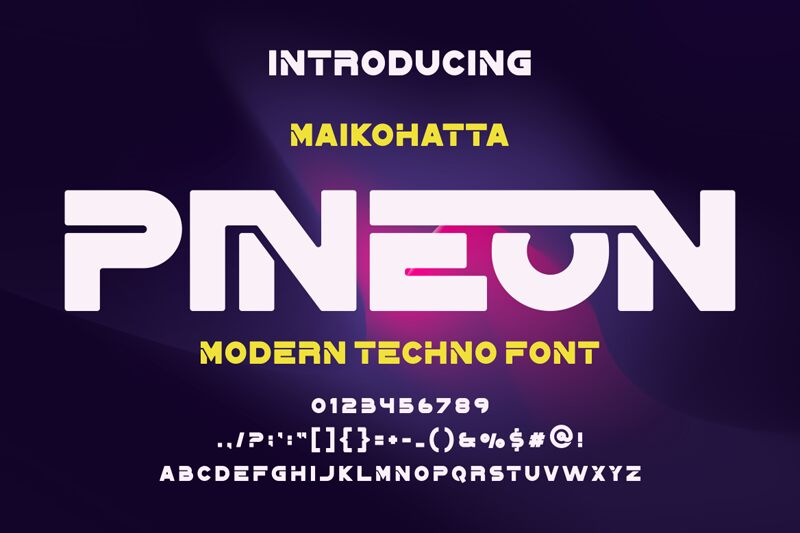 PINEON Schriftart