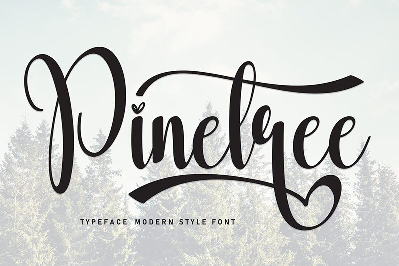 Pinetree Schriftart