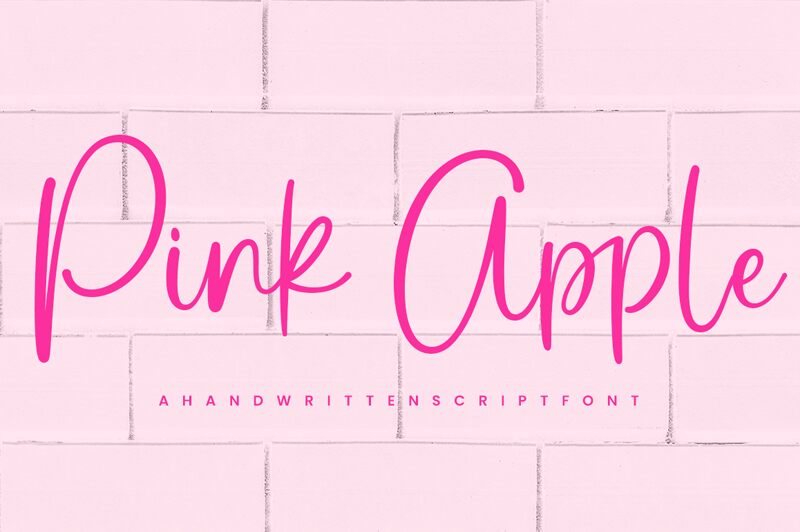 Pink Apple الخط 