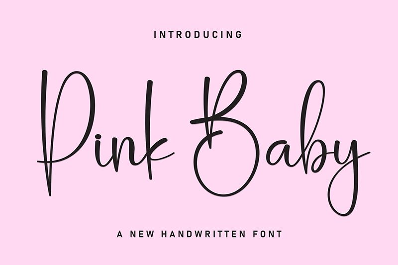 Pink Baby Schriftart