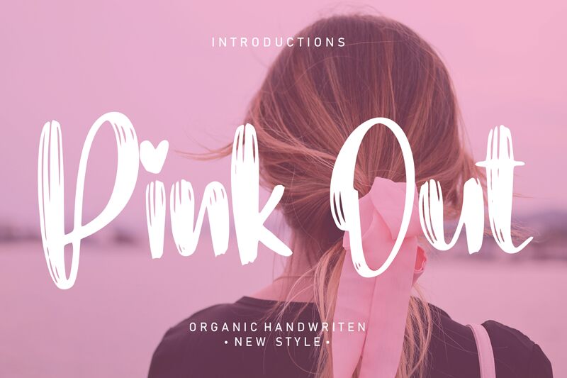 Pink Out Druh písma