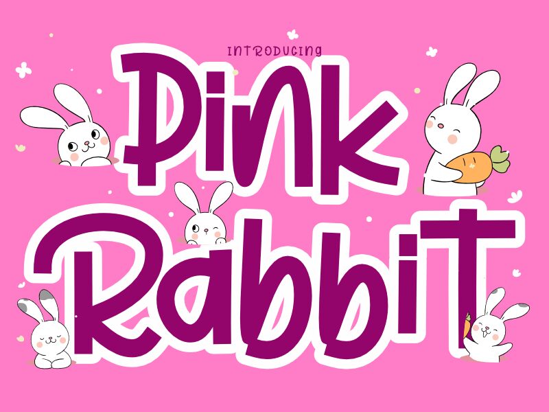 Pink Rabbit Czcionka