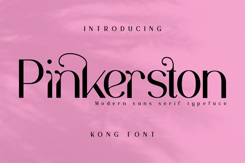 Pinkerston Schriftart