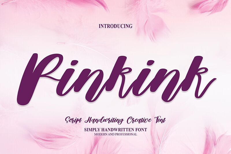 Pinkink Schriftart