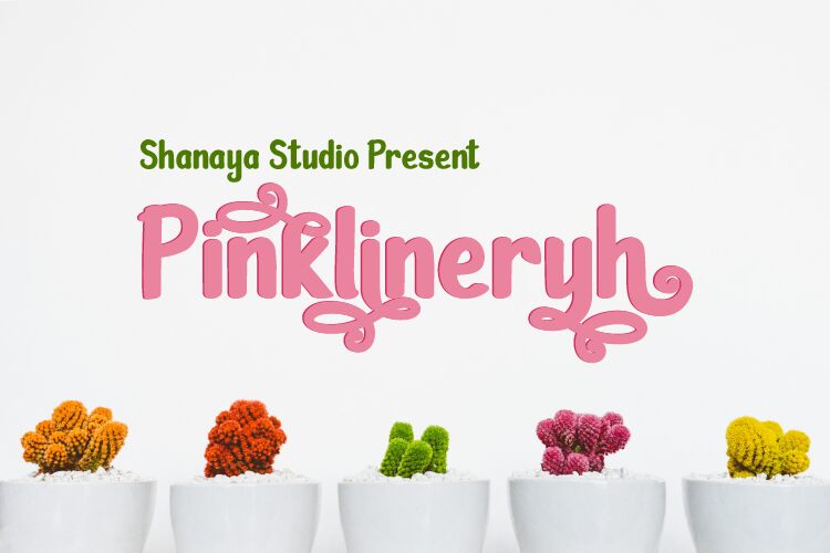 Pinklineryh Schriftart