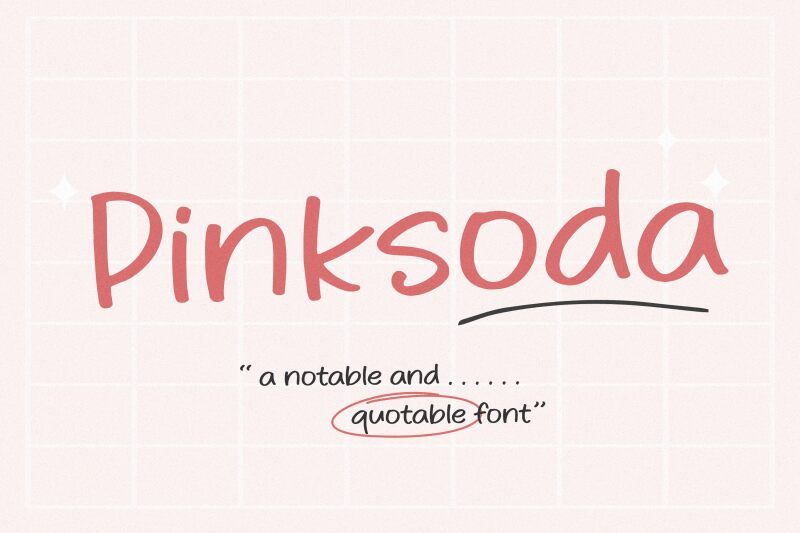 Pinksoda 字体