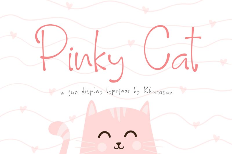Pinky Cat Schriftart