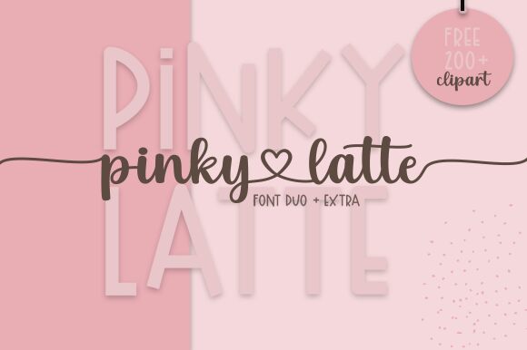 Pinky Latte Script Czcionka
