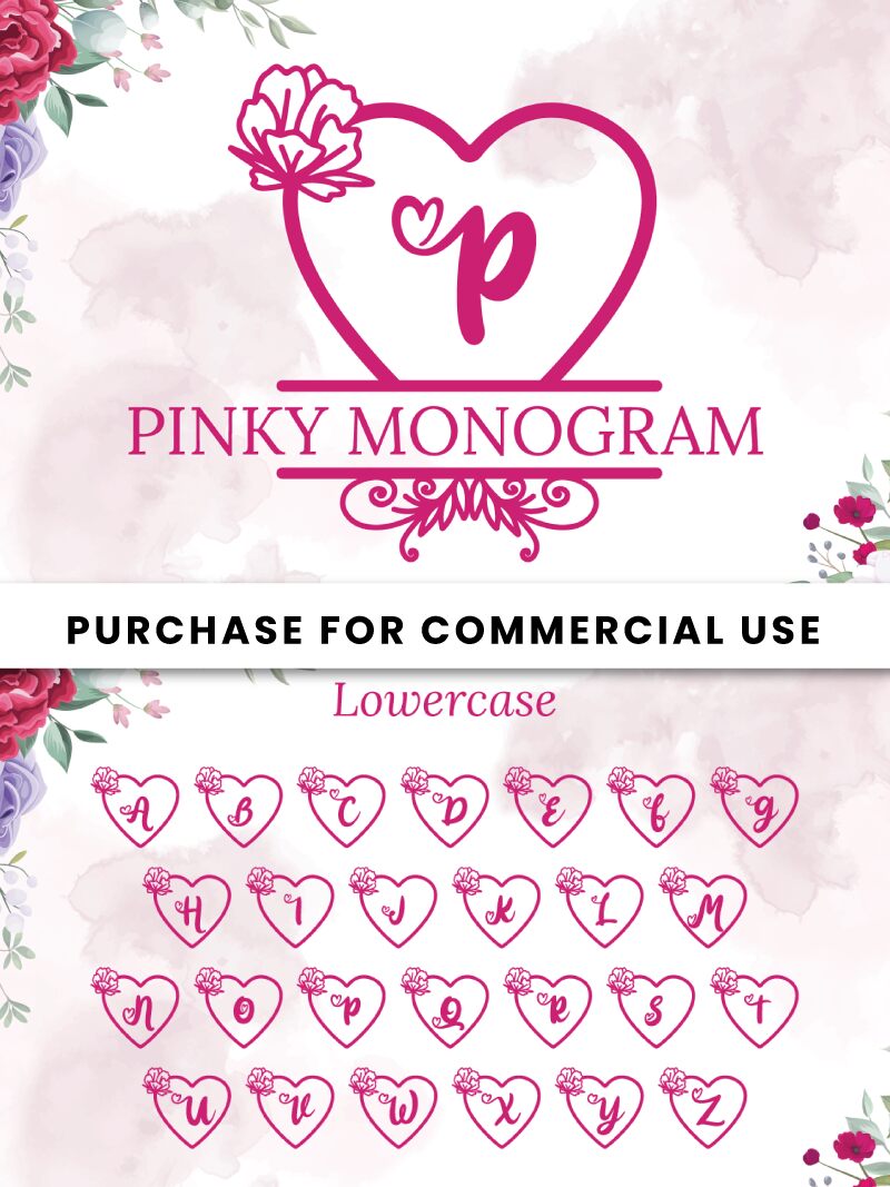 Pinky Monogram Czcionka