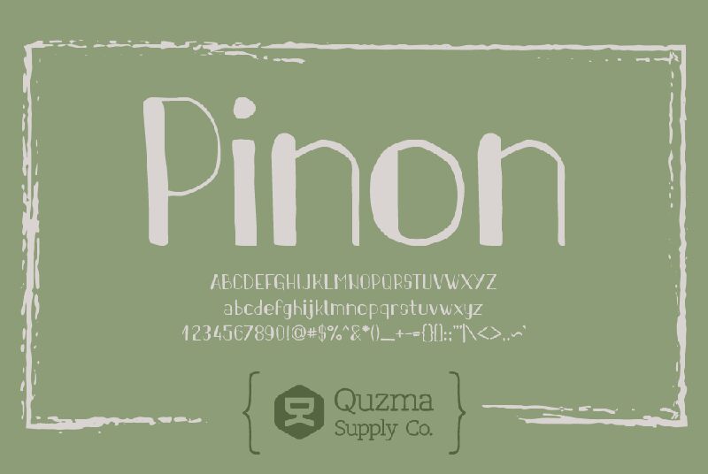 Pinon Schriftart