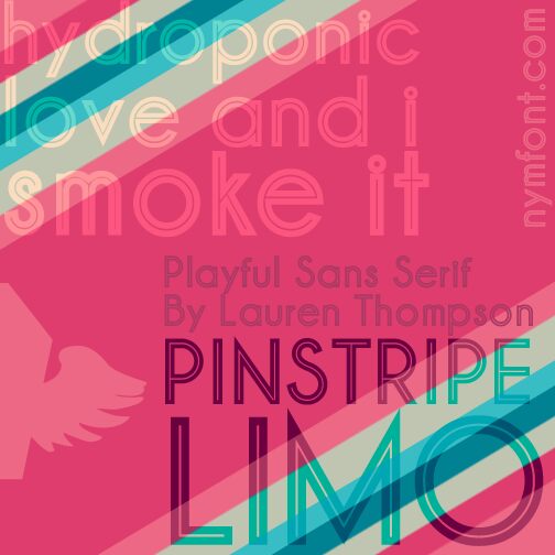 Pinstripe Limo Schriftart
