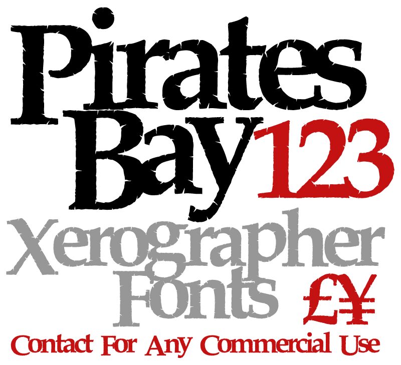 PiratesBay Schriftart