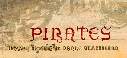 PiratesDrake Czcionka