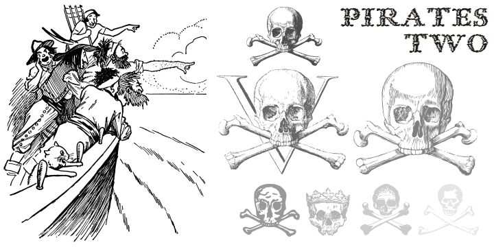 PiratesTwo Schriftart