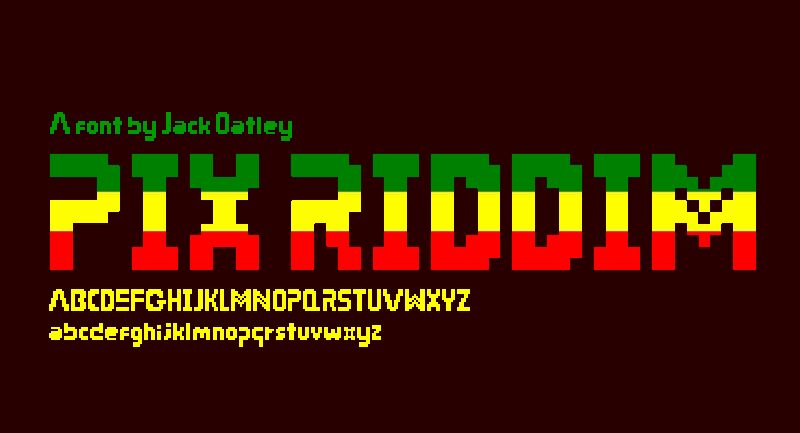 Pix Riddim Czcionka