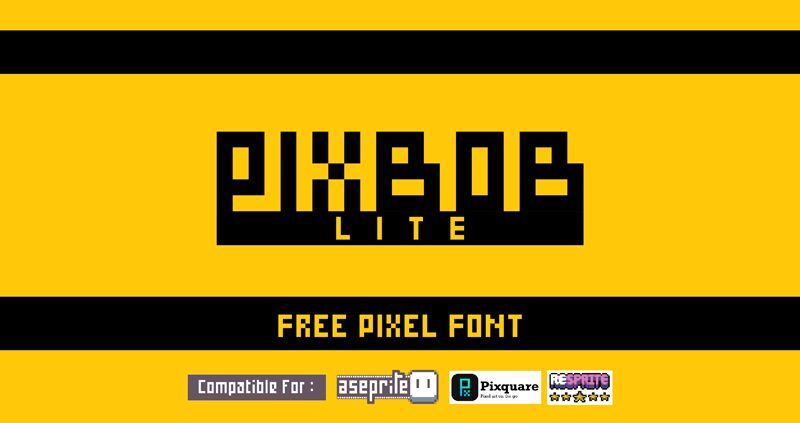 PIXBOB LITE Czcionka