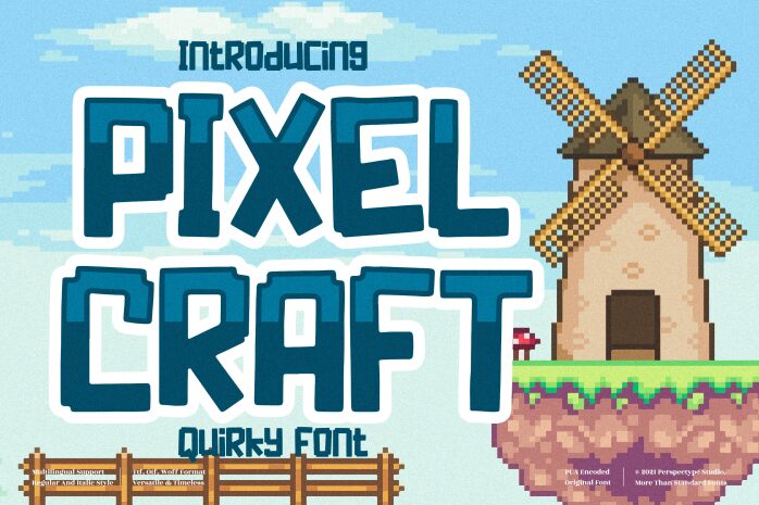 PIXEL CRAFT Schriftart