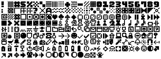 Pixel Dingbats-7 Schriftart