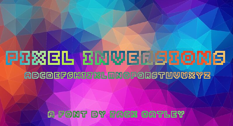 Pixel Inversions Czcionka