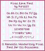 pixel-love Czcionka