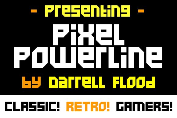 Pixel Powerline Czcionka