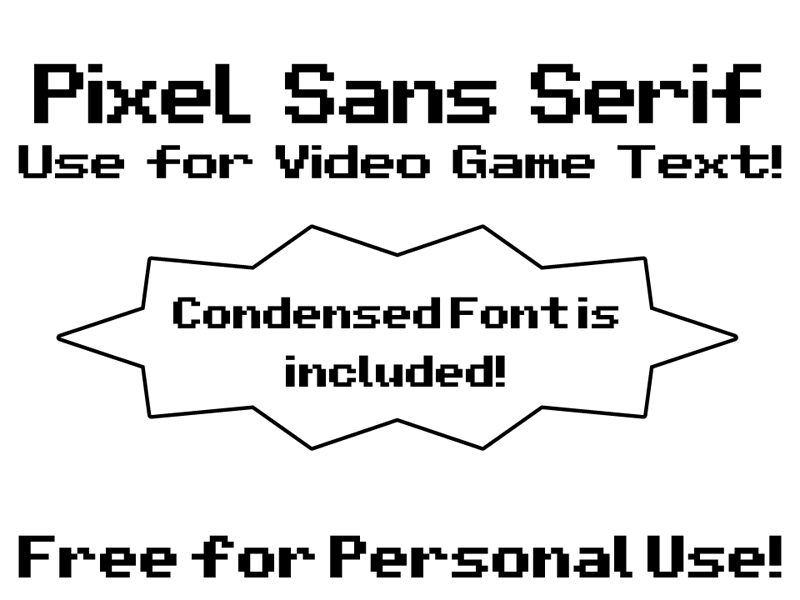 Pixel Sans Serif Schriftart