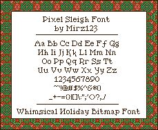 Pixel Sleigh Carattere