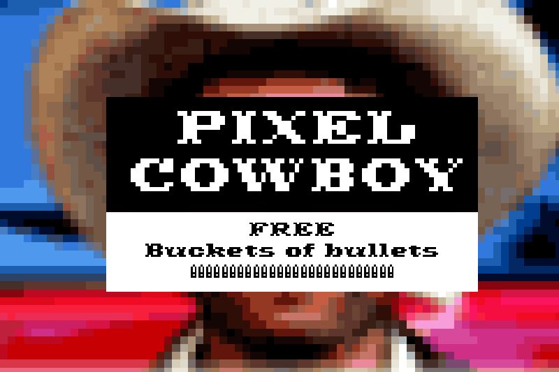 Pixel Cowboy  Czcionka