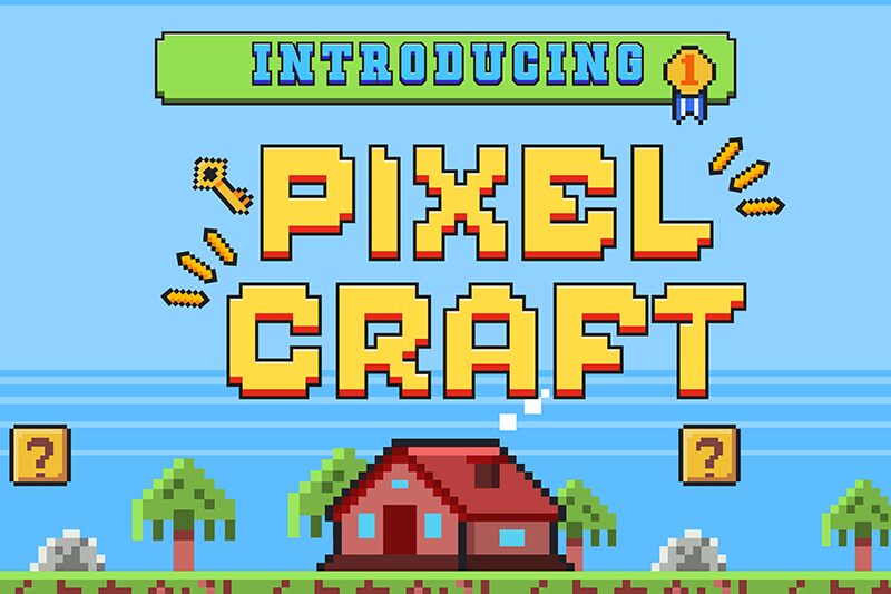 Pixelcraft الخط