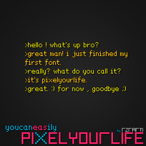 PixelYourLife Czcionka