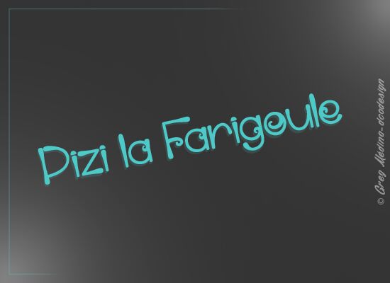 Pizi la Farigoule Czcionka
