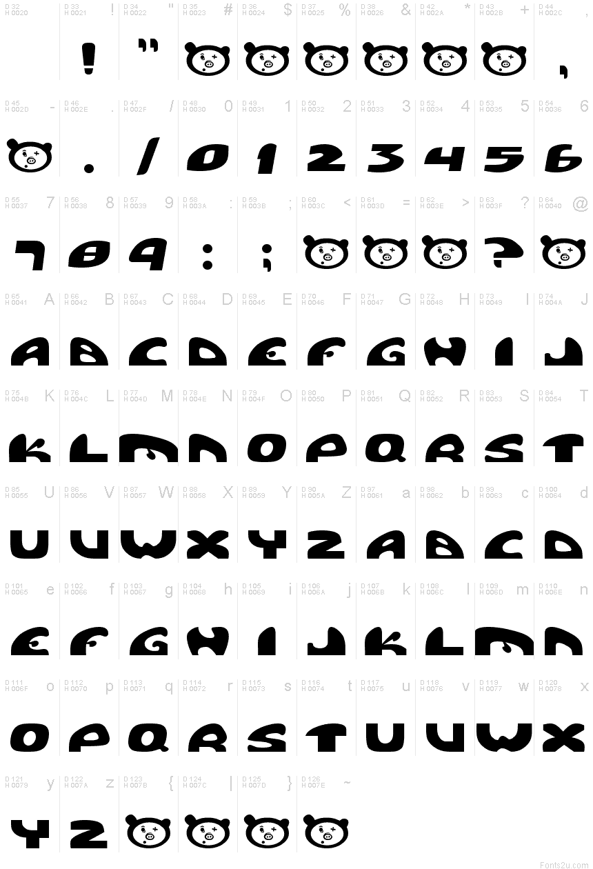 pigpen font