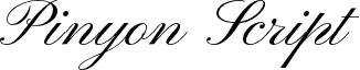 Pinyon Script