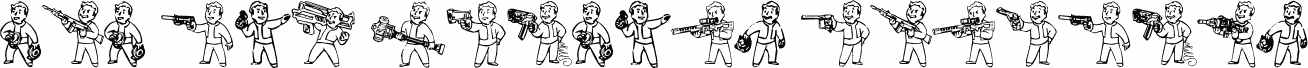 Pip Boy Weapons Dingbats