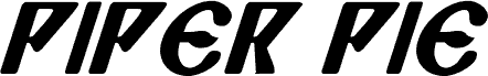 Piper Pie Bold Italic