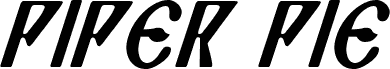 Piper Pie Cond Italic