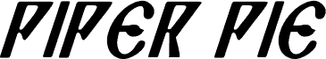 Piper Pie Condensed Italic