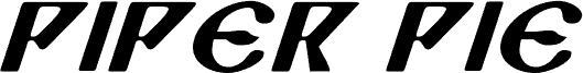Piper Pie Expanded Italic