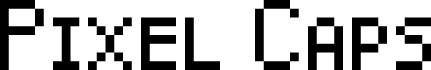 Preview of the Pixel Caps font