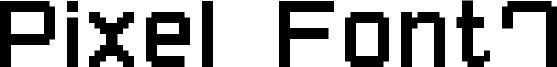 Pixel Font-7