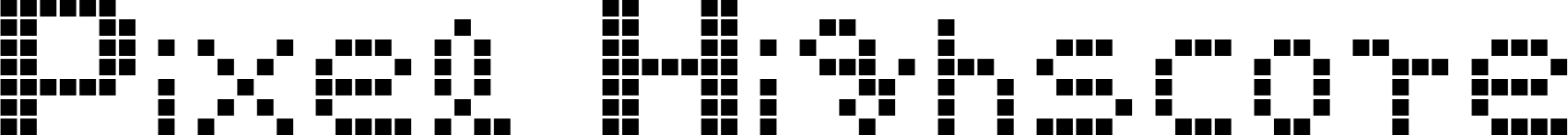 Pixel Highscore Regular font | Fonts2u.com