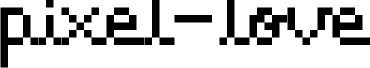 Preview of the Pixel Love font